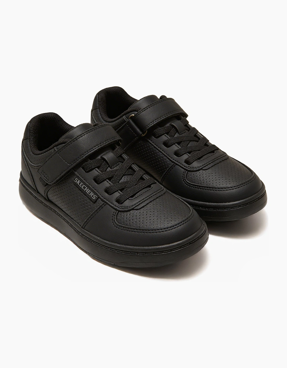 Skechers QUICK STREET LITE Boys School Shoes Black