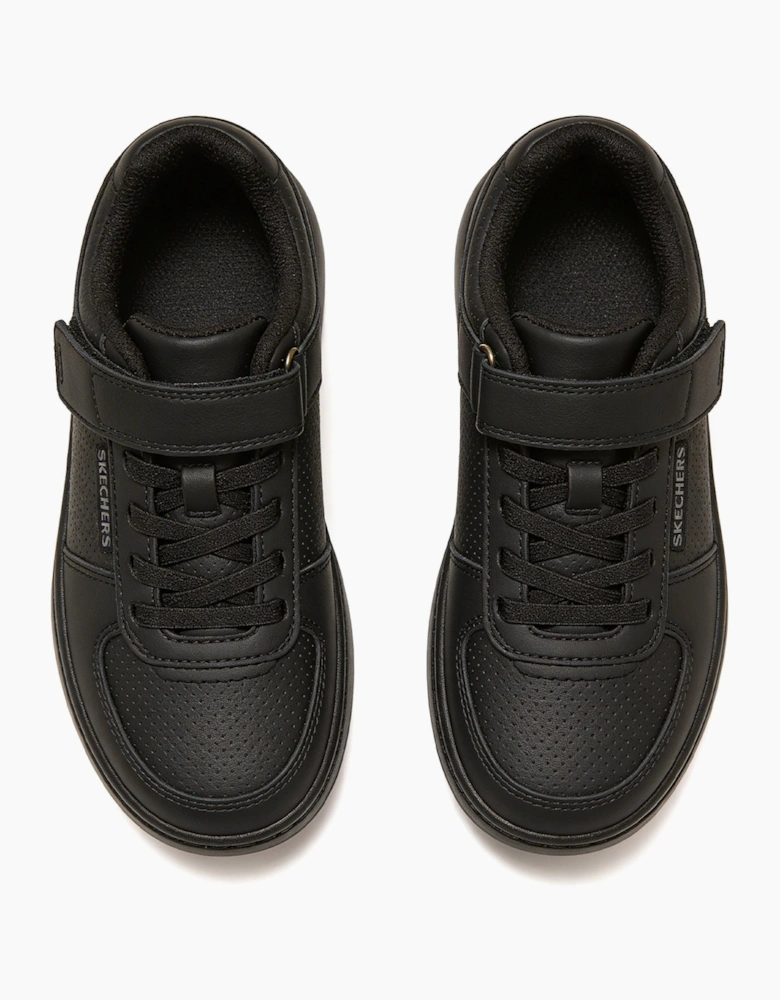 Skechers QUICK STREET LITE Boys School Shoes Black