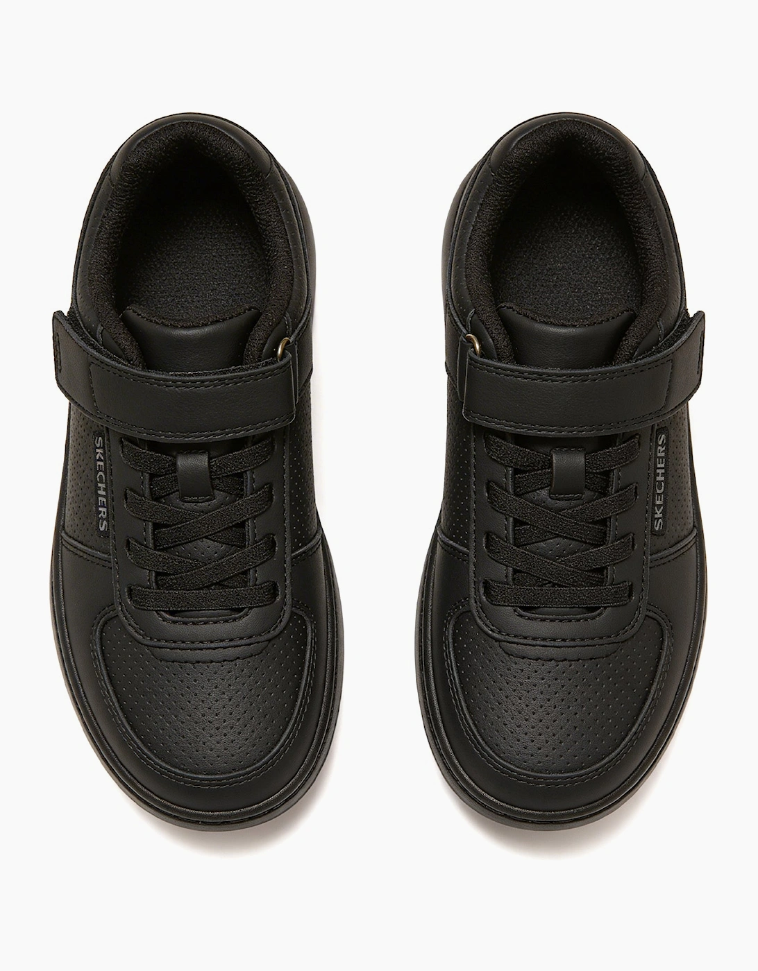 Skechers QUICK STREET LITE Boys School Shoes Black