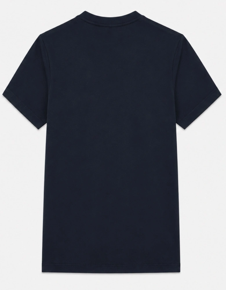 Nike Mens Embroidered Logo Swoosh T Shirt in Navy