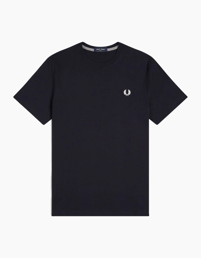 Fred Perry Crew Neck T-Shirt Navy Blue