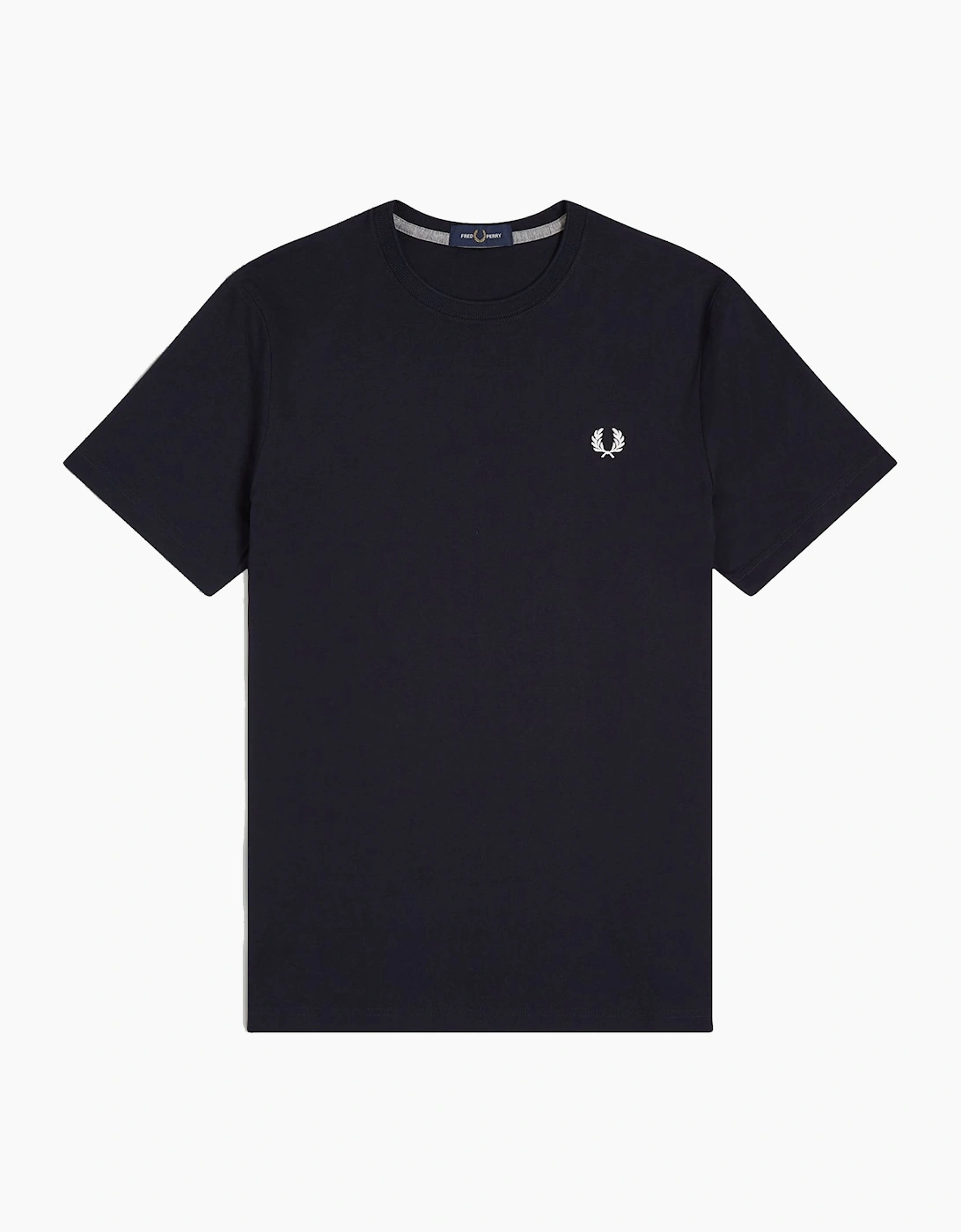 Fred Perry Crew Neck T-Shirt Navy Blue, 3 of 2