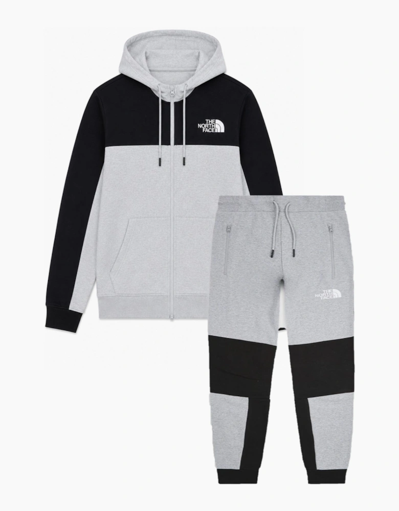 The North Face Mens Himalayan Zip Up Cut and Sew Design Tracksuit in Grey