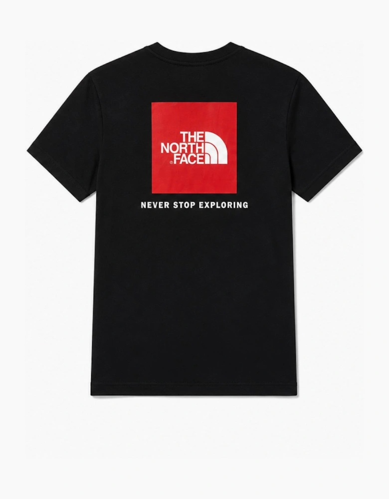 The North Face Mens Red Box Short Sleeve T-shirt in Black