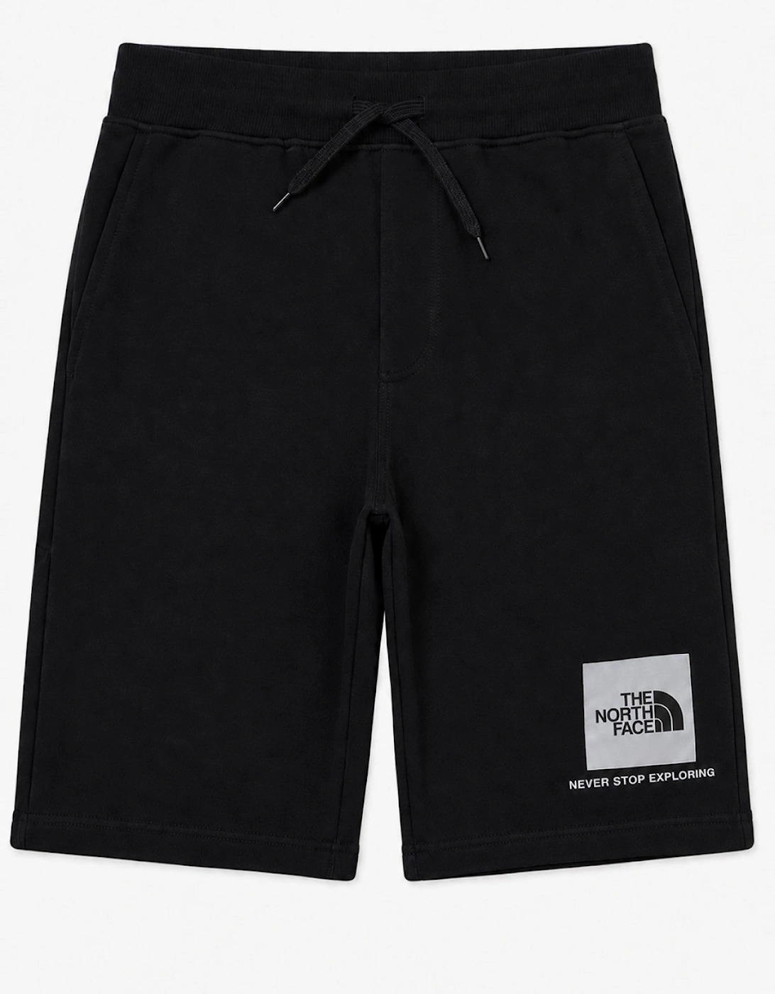 The North Face Mens Reflective Small Box Logo Shorts in Black