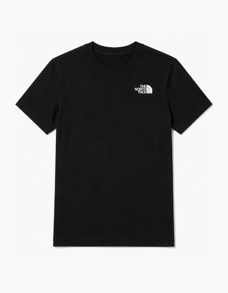 The North Face Mens Red Box Short Sleeve T-shirt in Black