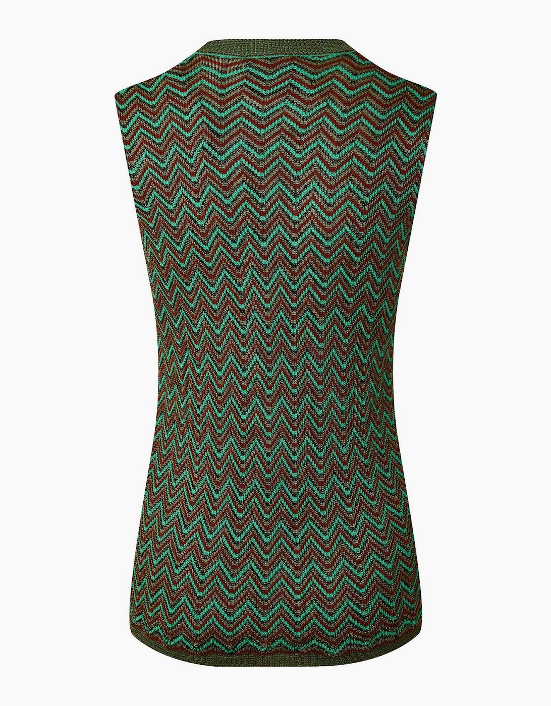 Womens Zag Knitted Tank Vest