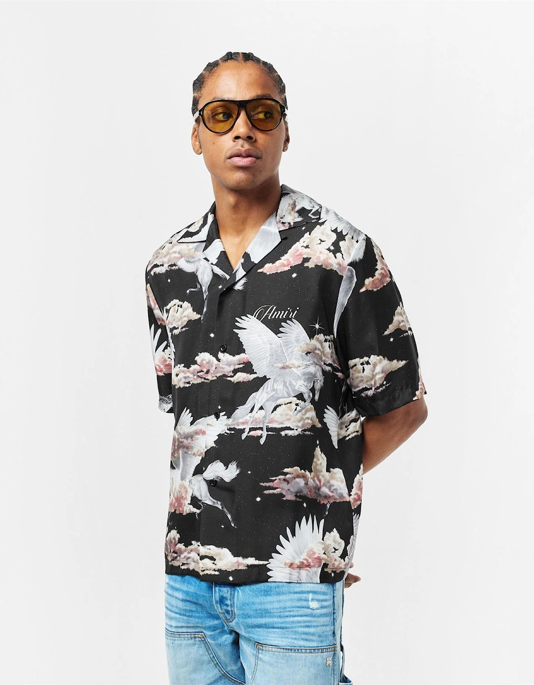 Pegasus Short Sleeve Bowling Shirt