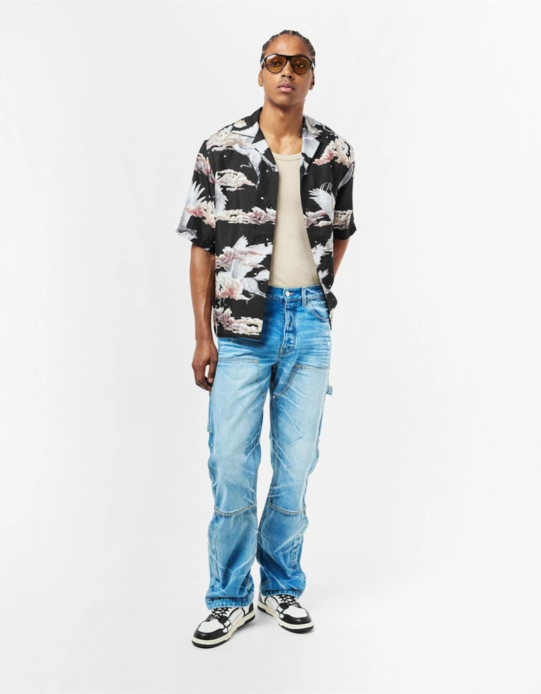 Pegasus Short Sleeve Bowling Shirt