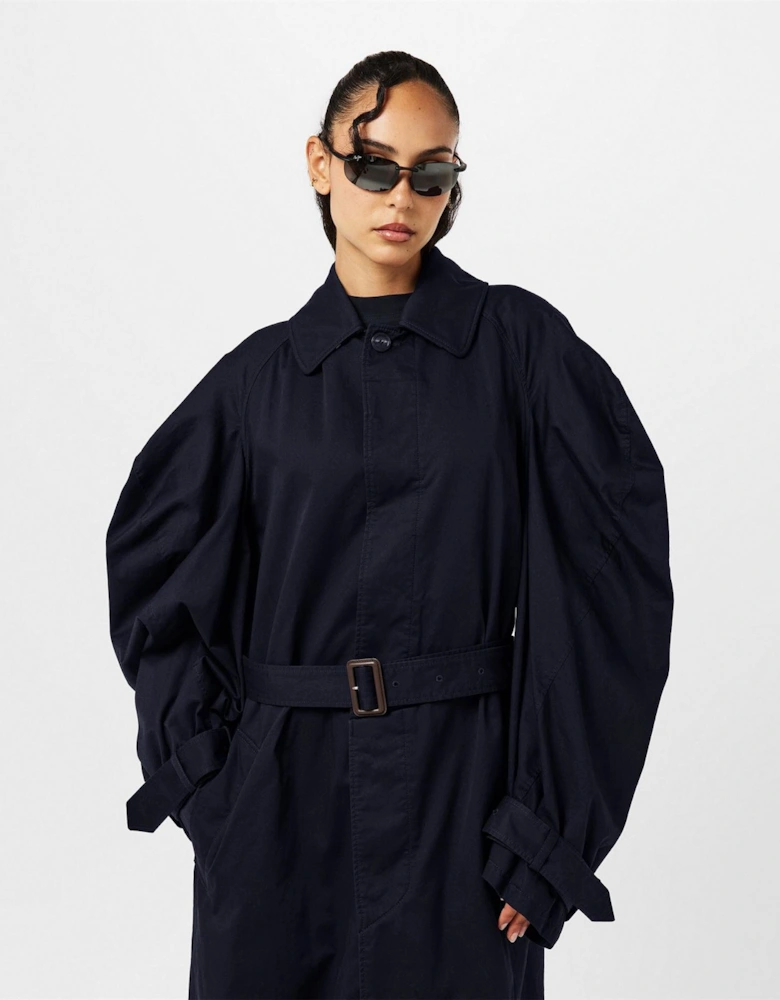 Womens Oversized Water Resistant Trench Coat