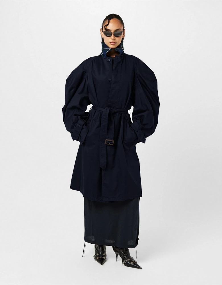 Womens Oversized Water Resistant Trench Coat