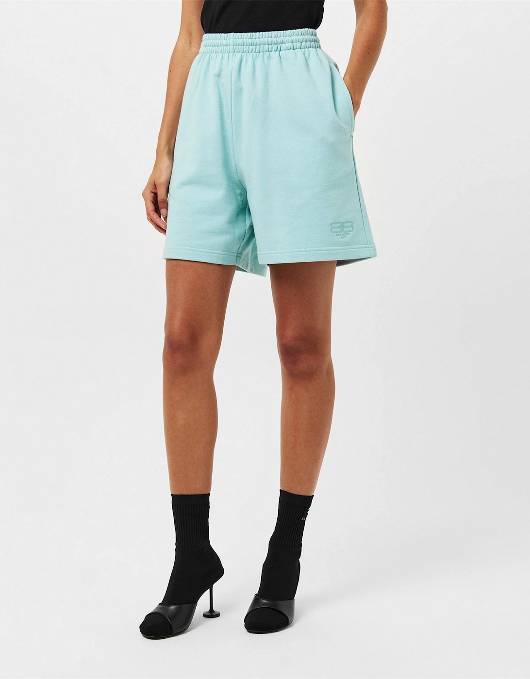 Womens Stretch Fleece Jogger Shorts