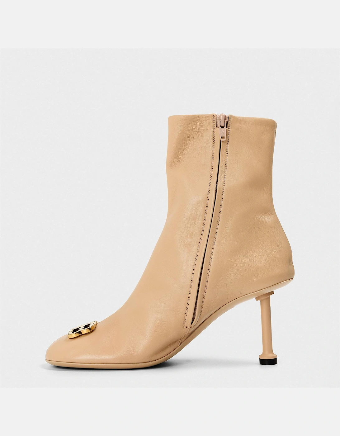Womens Contemporary Heeled Ankle Boots