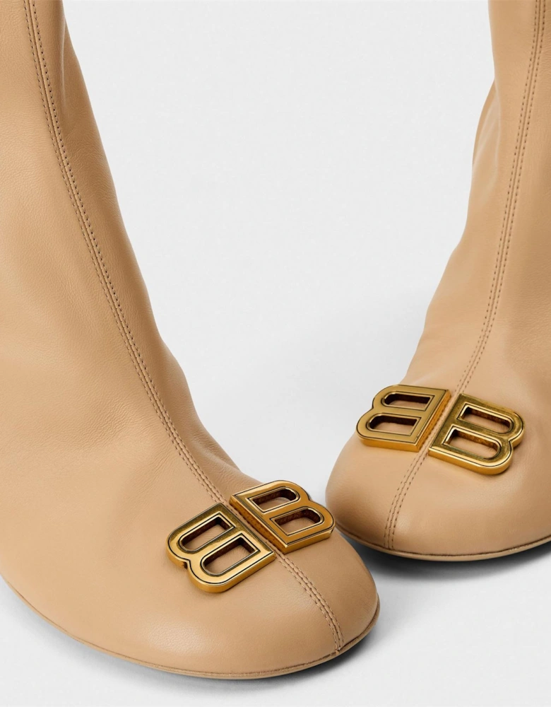 Womens Contemporary Heeled Ankle Boots