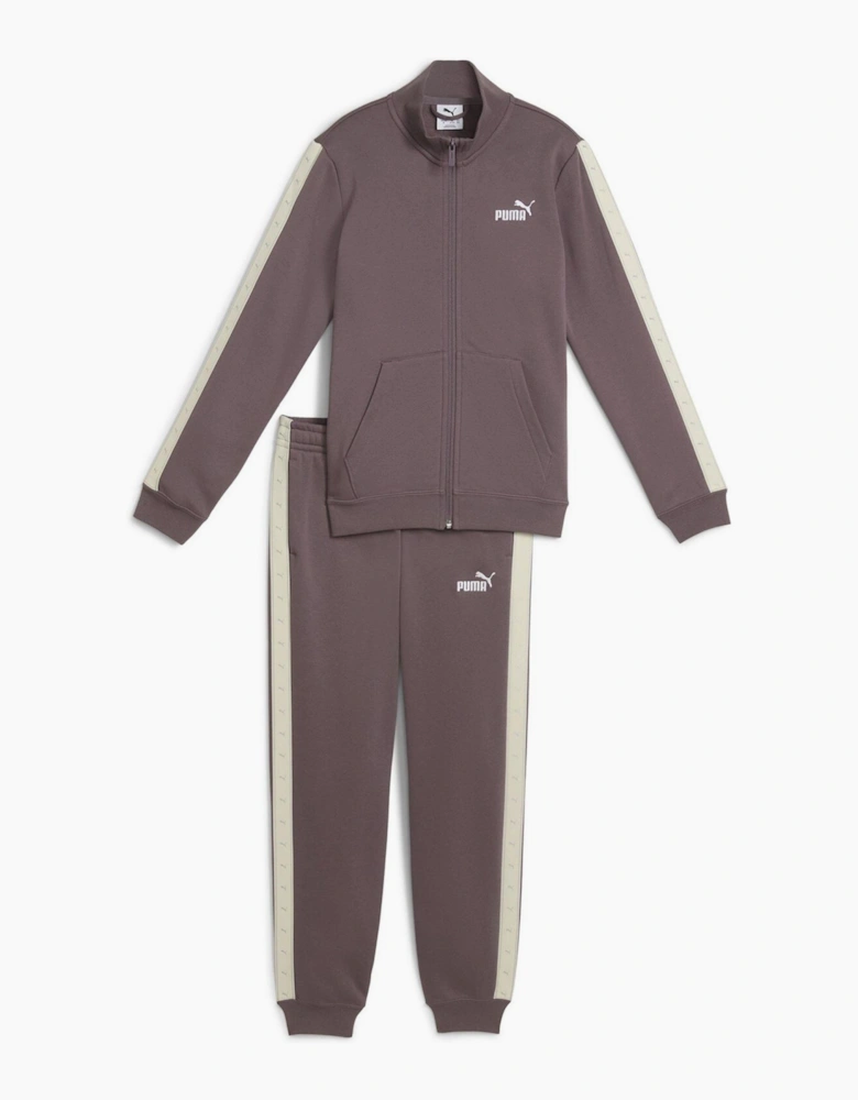 Kids Tape Full Zip Fleece Tracksuit