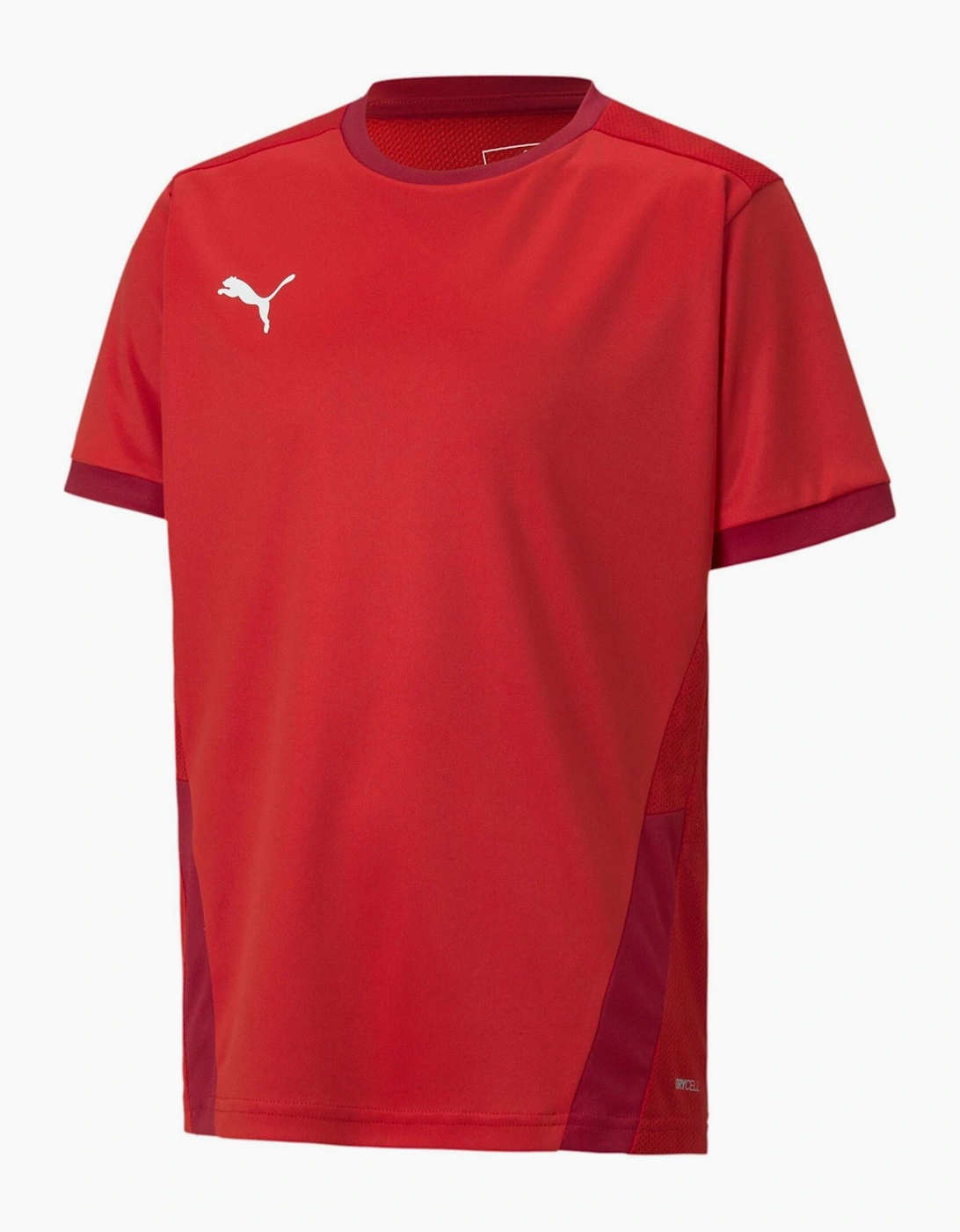 Puma Boy's Teamgoal 23 Short Sleeve Performance Gym Top - Red - Size, 7-8 S