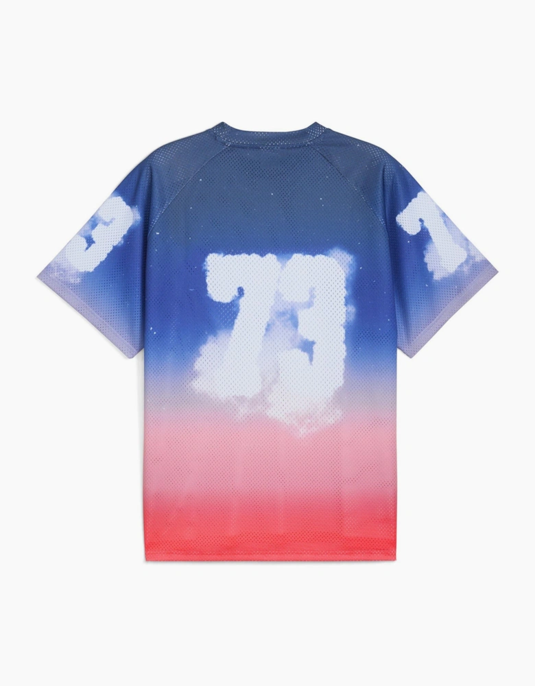 Hooptopia Sunset Hoops Jersey Performance T-Shirt