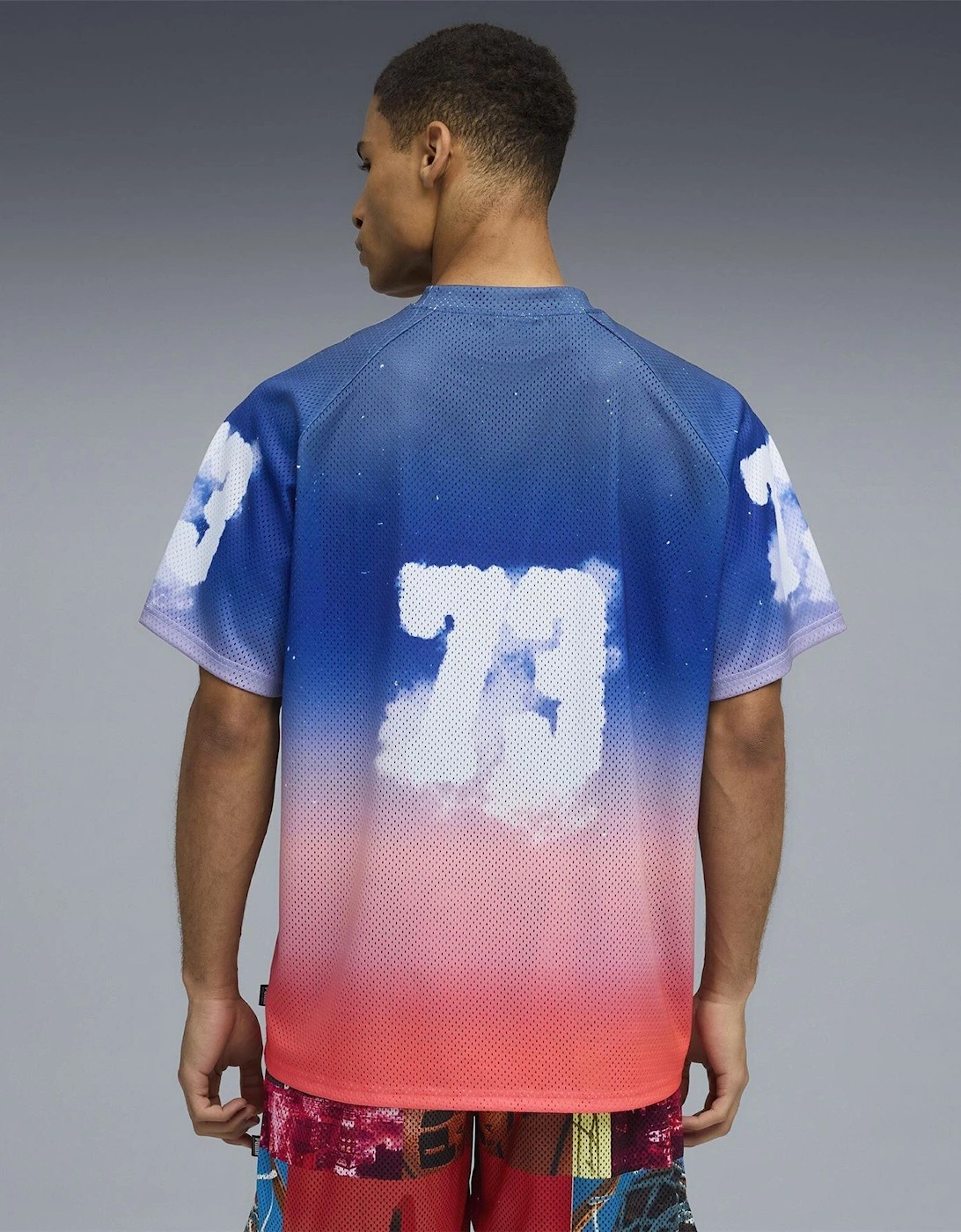 Hooptopia Sunset Hoops Jersey Performance T-Shirt