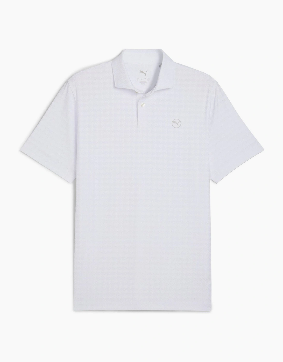 Mattr Houndstooth Short Sleeve Performance Polo Shirt, 3 of 2