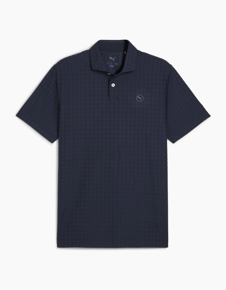 Mattr Houndstooth Short Sleeve Performance Polo Shirt