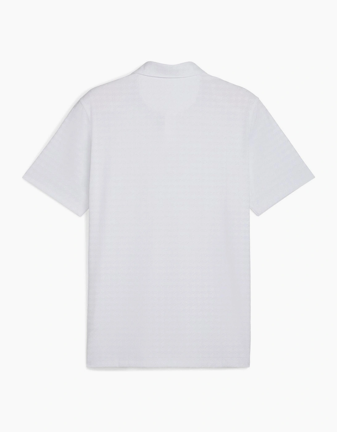 Mattr Houndstooth Short Sleeve Performance Polo Shirt
