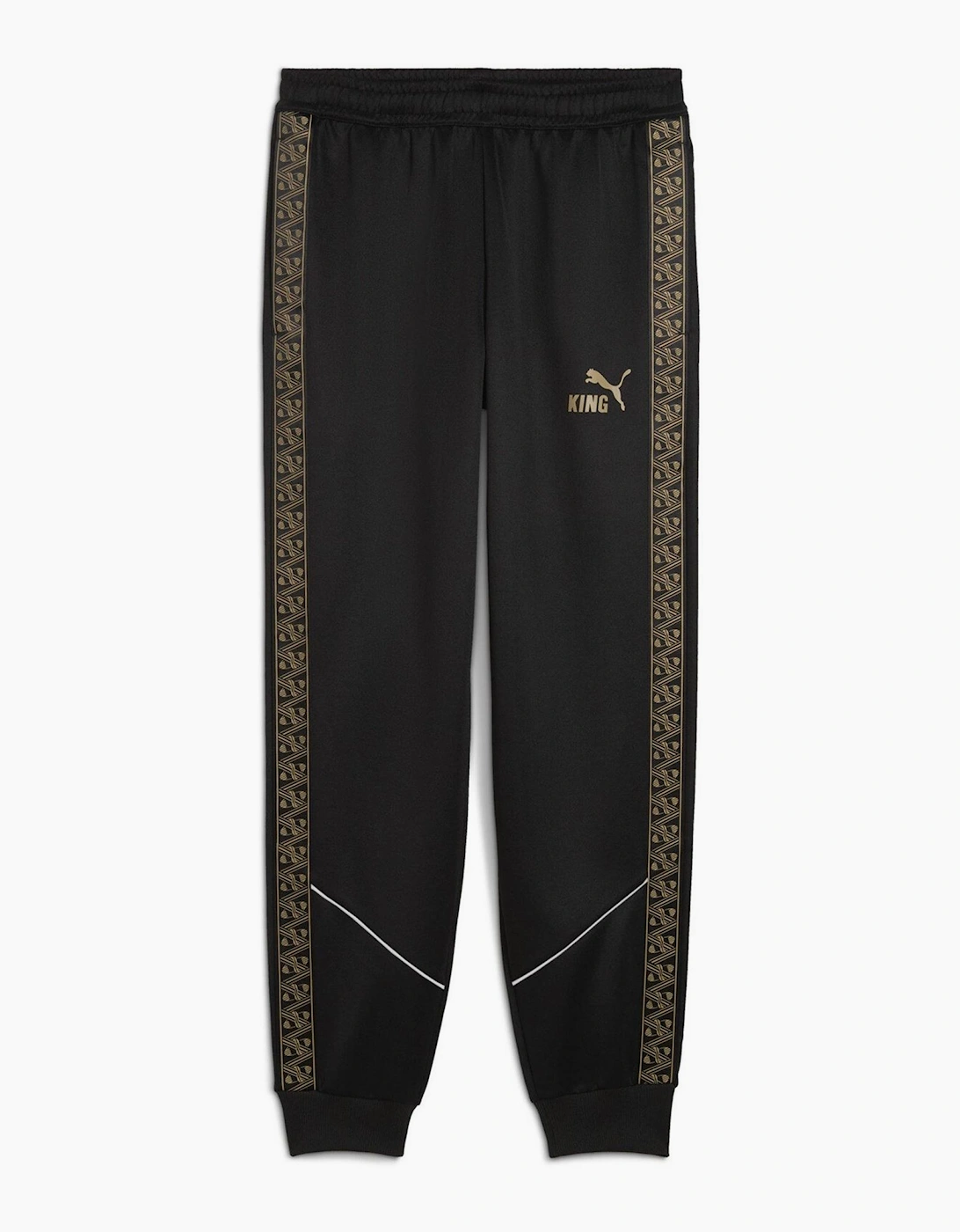Puma Men's Black/Multi King Anthem Performance Tracksuit Bottoms - Size Regular/36