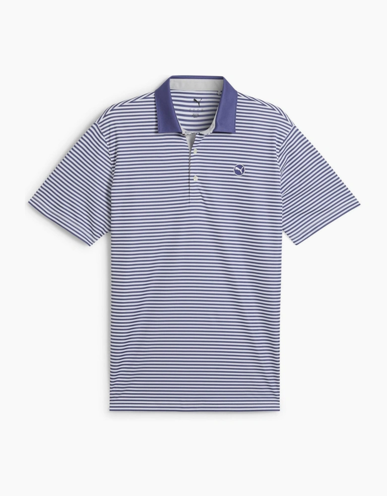 Pure 2.0 Striped Short Sleeve Performance Polo Shirt
