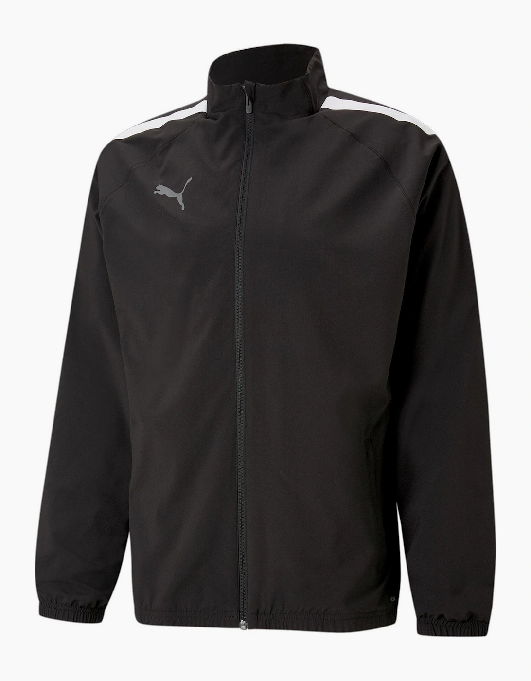 Puma Men's Black/Multi Teamliga Sideline Jacket Tracksuit Top - Size 40/Regular