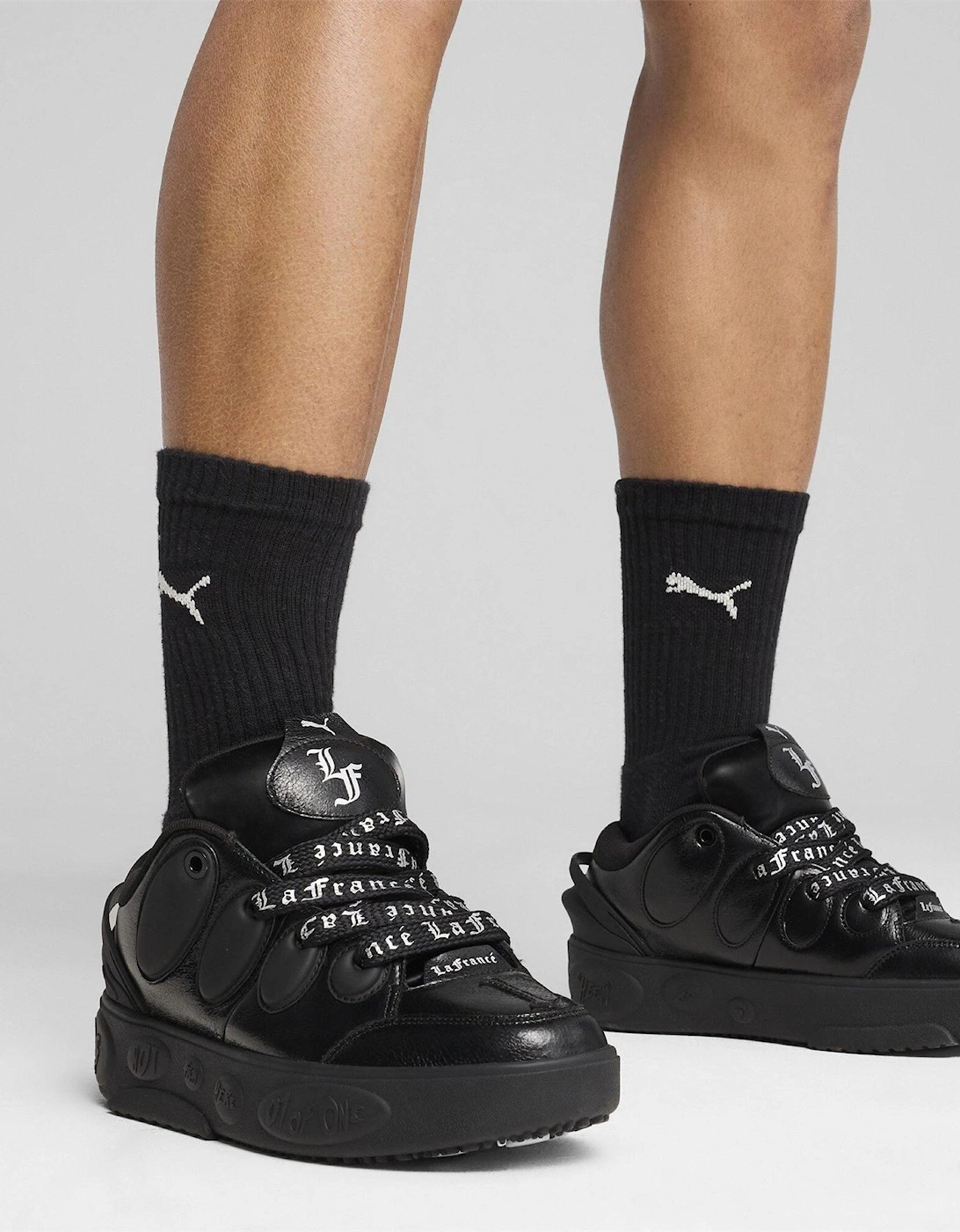 La France Chrome Chunky Trainers