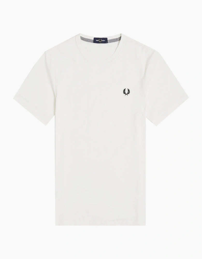 Fred Perry Crew Neck T-Shirt Snow White