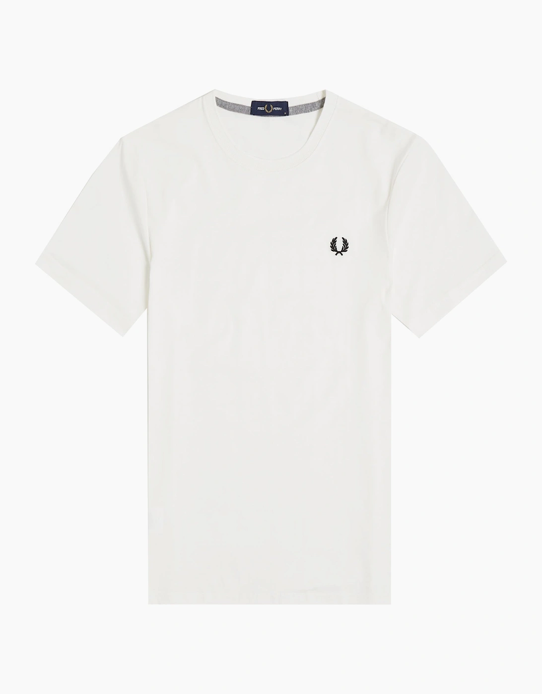 Fred Perry Crew Neck T-Shirt Snow White, 3 of 2