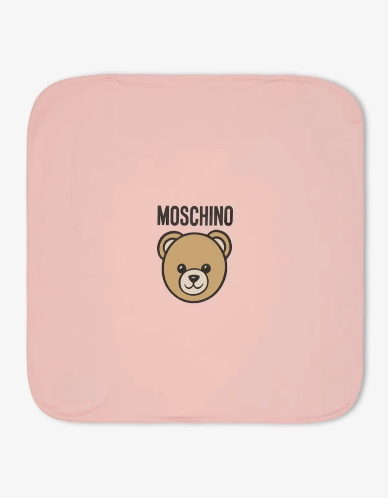 MOSCHINO BABY PINK BLANKET MUB00O