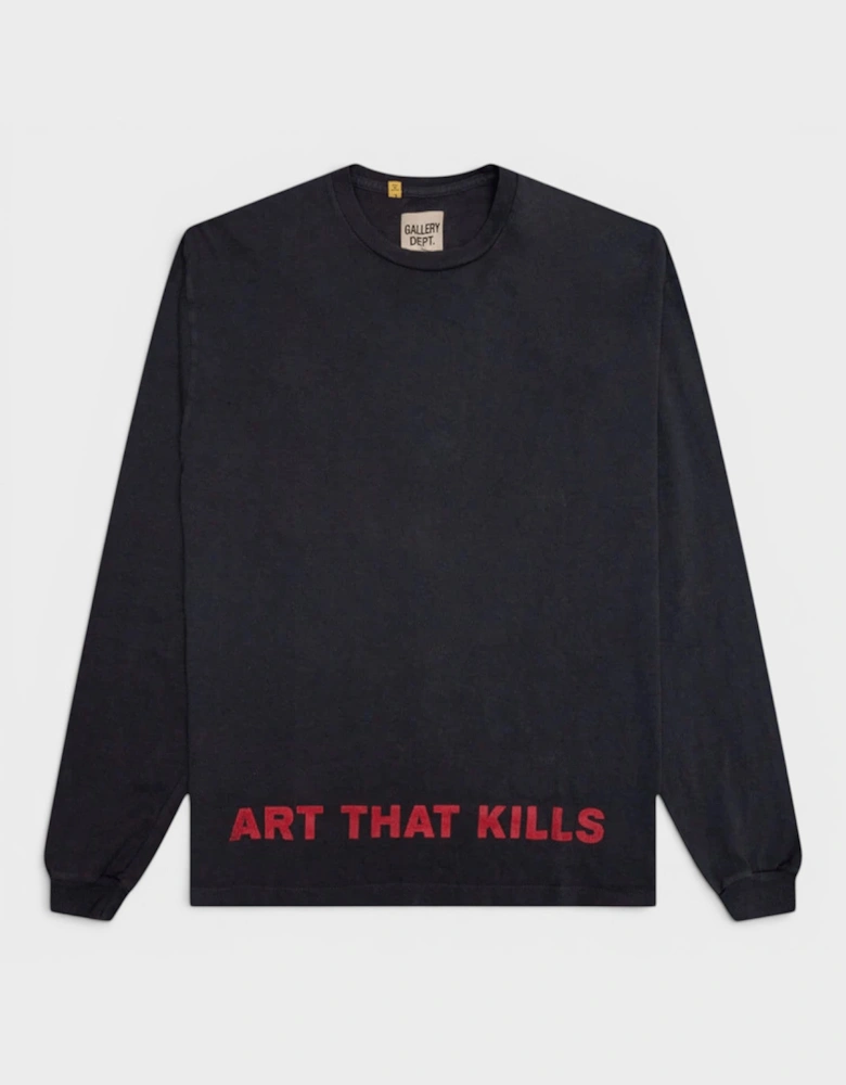 Anarchy Long Sleeve T-Shirt Black Red