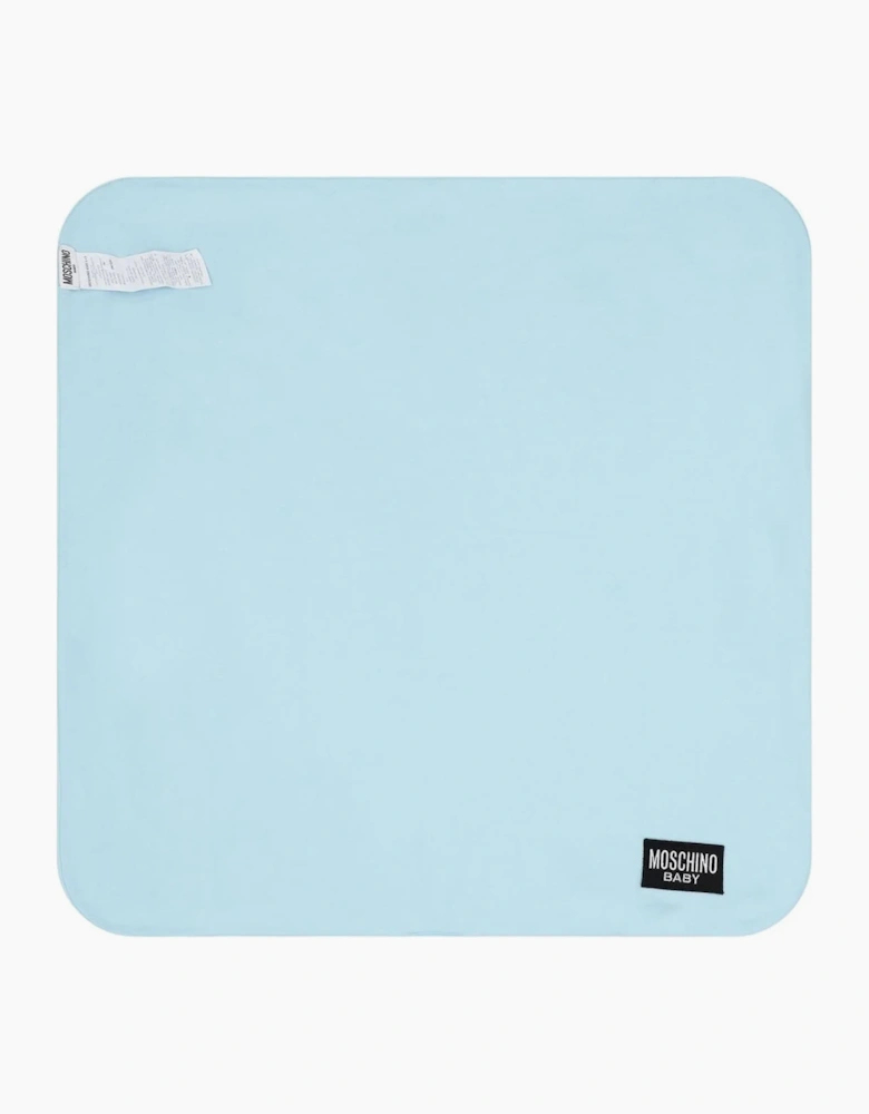 MOSCHINO BABY BOY SKY BLUE BLANKET MUB00O