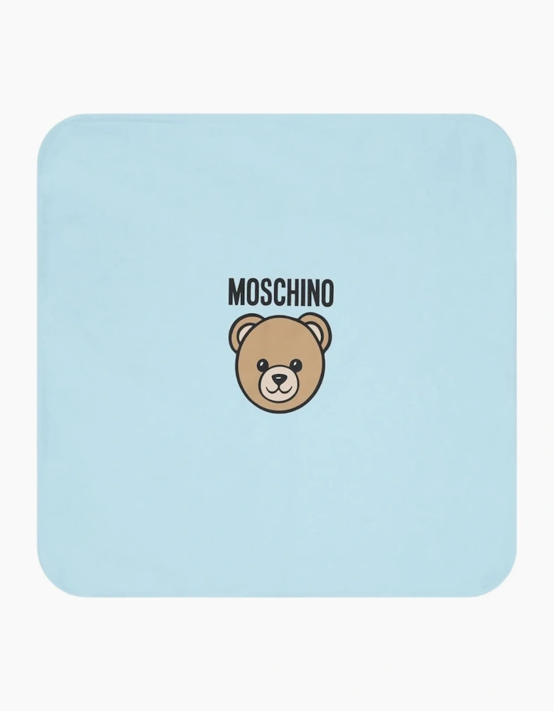 MOSCHINO BABY BOY SKY BLUE BLANKET MUB00O