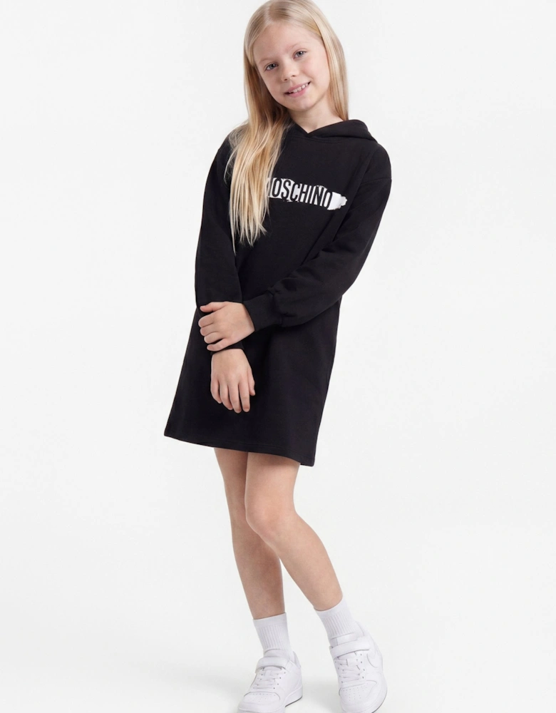 MOSCHINO BLACK HOODIE DRESS HDV0IC