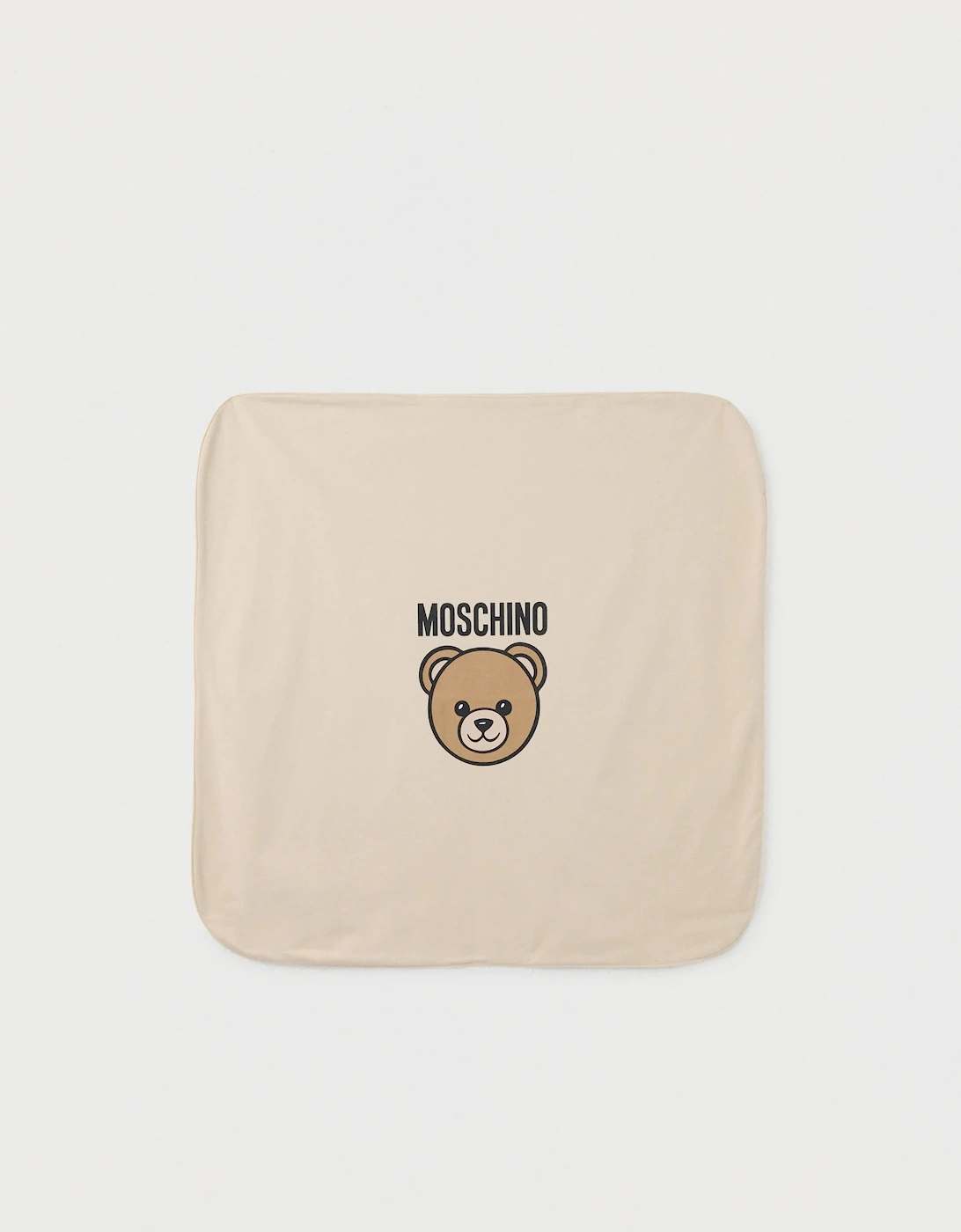 MOSCHINO BEIGE BABY BLANKET MUB00O
