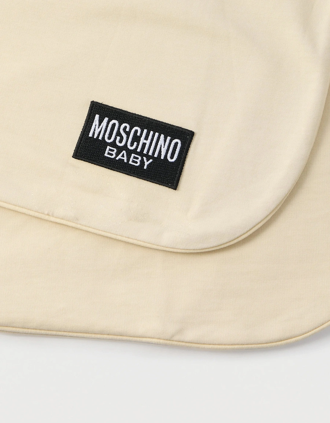 MOSCHINO BEIGE BABY BLANKET MUB00O