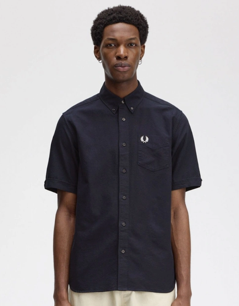 Fred Perry Mens Oxford Shirt - Navy 608