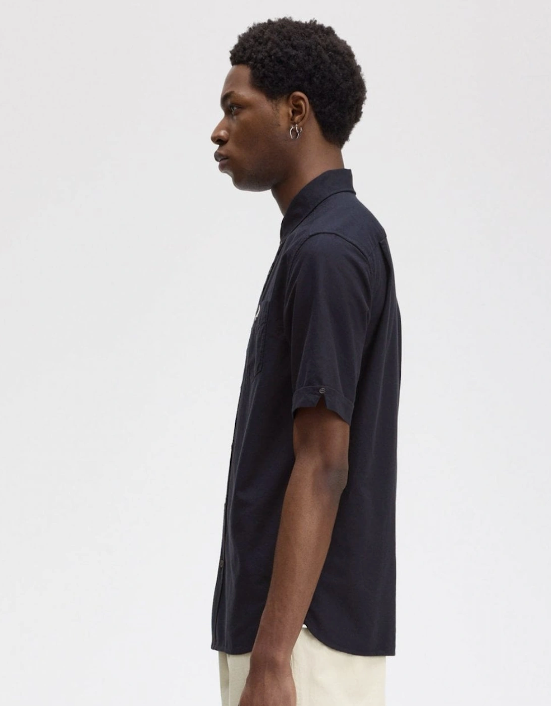Fred Perry Mens Oxford Shirt - Navy 608