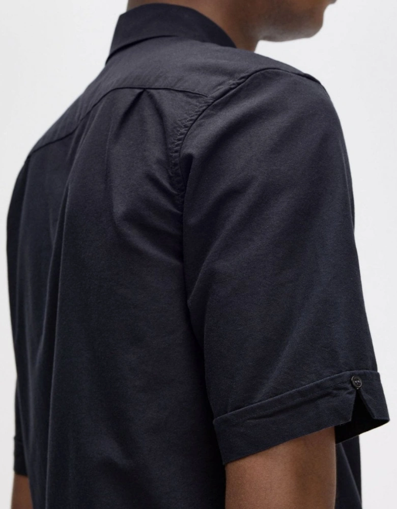 Fred Perry Mens Oxford Shirt - Navy 608