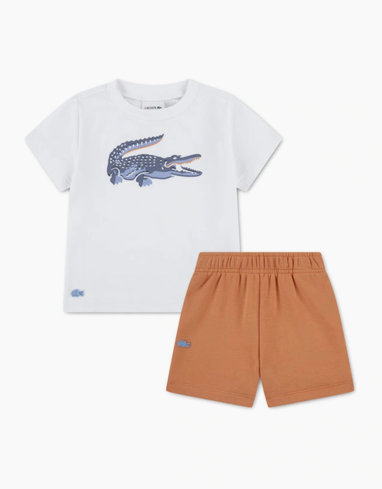 LACOSTE BOYS T SHIRT & SHORTS SET 847559