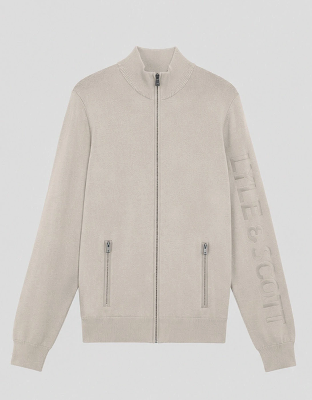 Mesh Logo Knitted Track Jacket