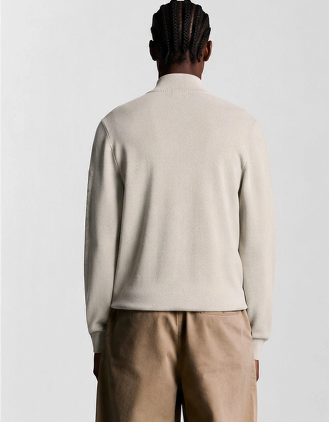 Mesh Logo Knitted Track Jacket