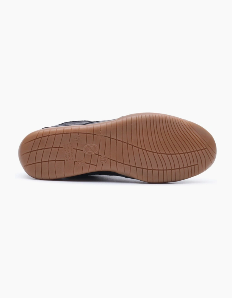 Hush Puppies Jovie Leather Women's BLACK Trainers