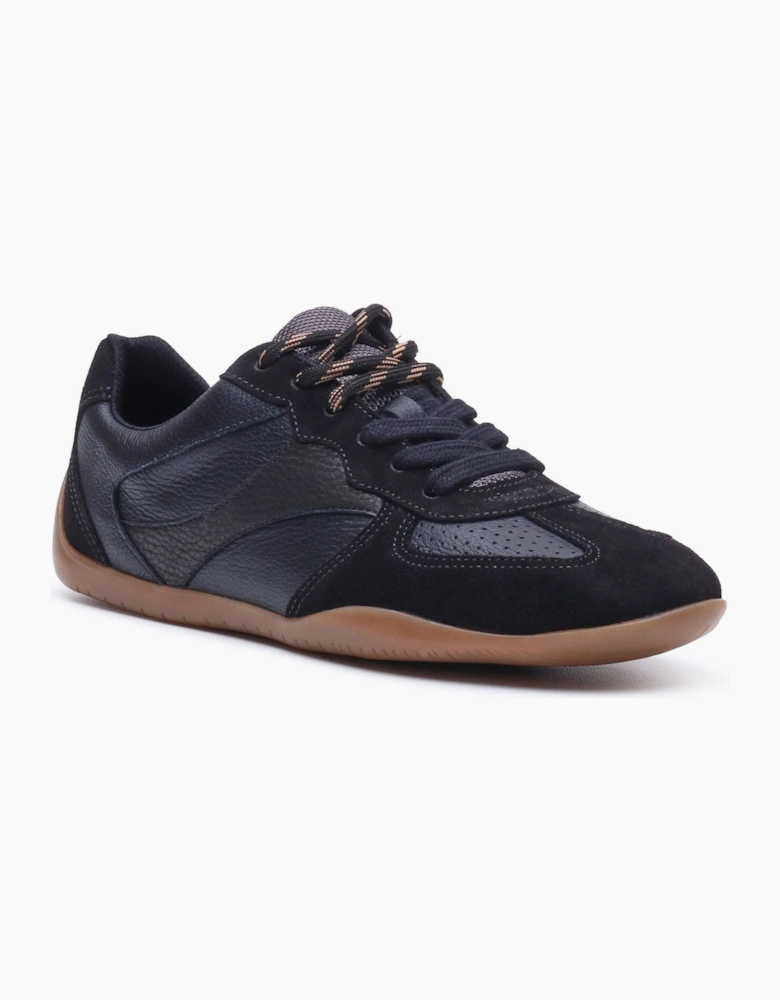 Hush Puppies Jovie Leather Women's BLACK Trainers