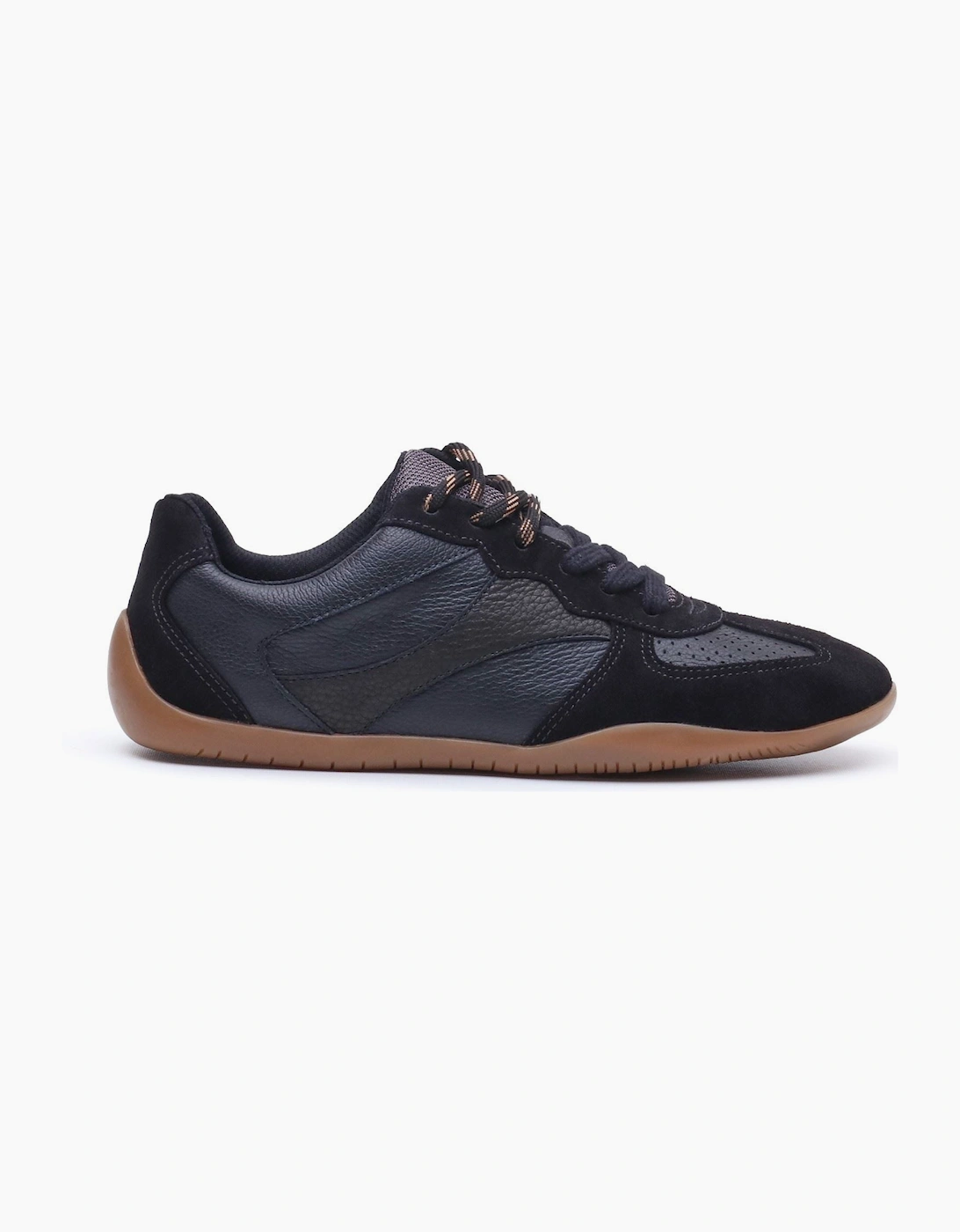 Hush Puppies Jovie Leather Women's BLACK Trainers