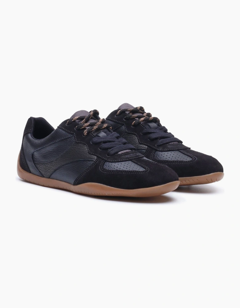 Hush Puppies Jovie Leather Women's BLACK Trainers