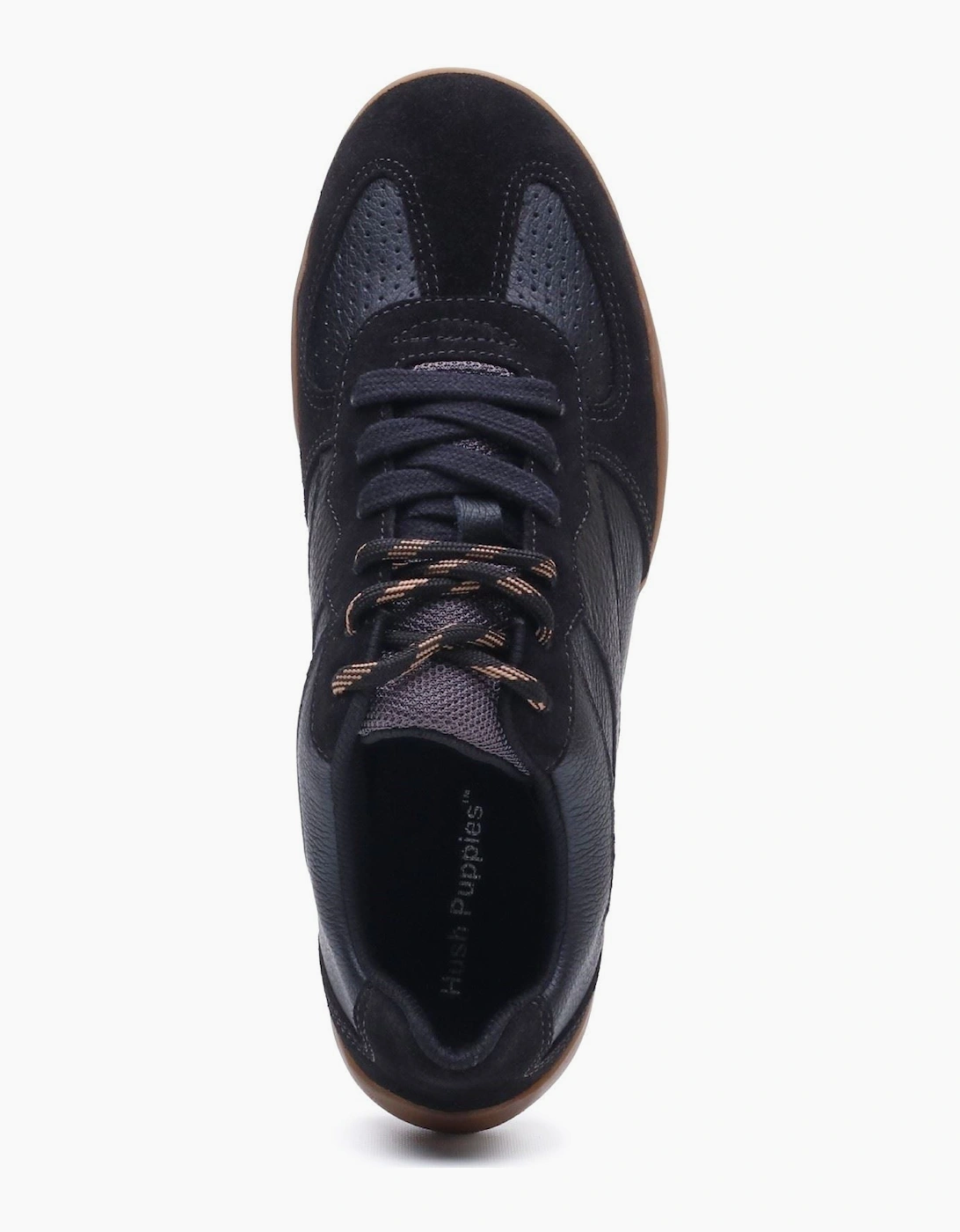 Hush Puppies Jovie Leather Women's BLACK Trainers