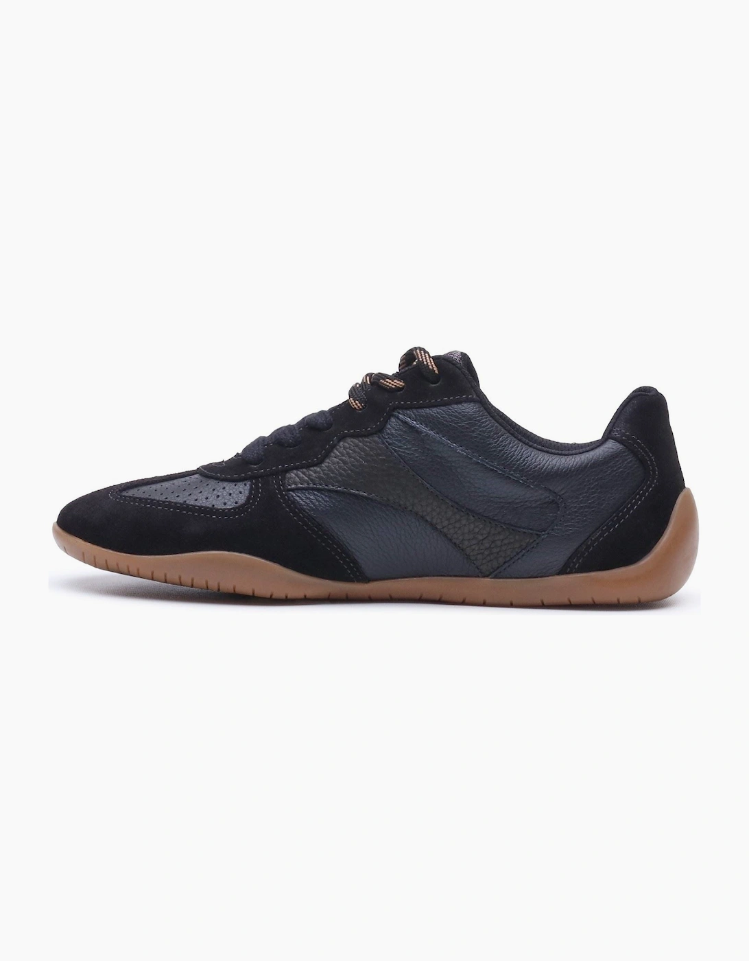 Hush Puppies Jovie Leather Women's BLACK Trainers